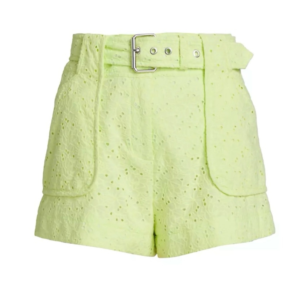 Derek Lam 10 Crosby Monterey Matcha Green Shorts - Picture 12 of 15